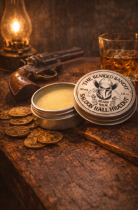 gun and beard balm