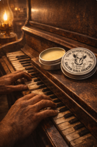 piano and beard balm